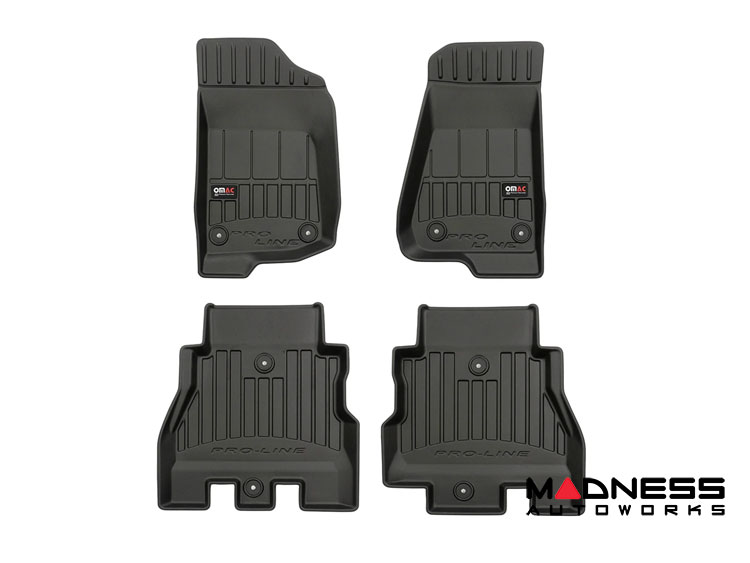 Jeep Wrangler JL Floor Liners - Pro Line - Black - 4 Door - Rubicon